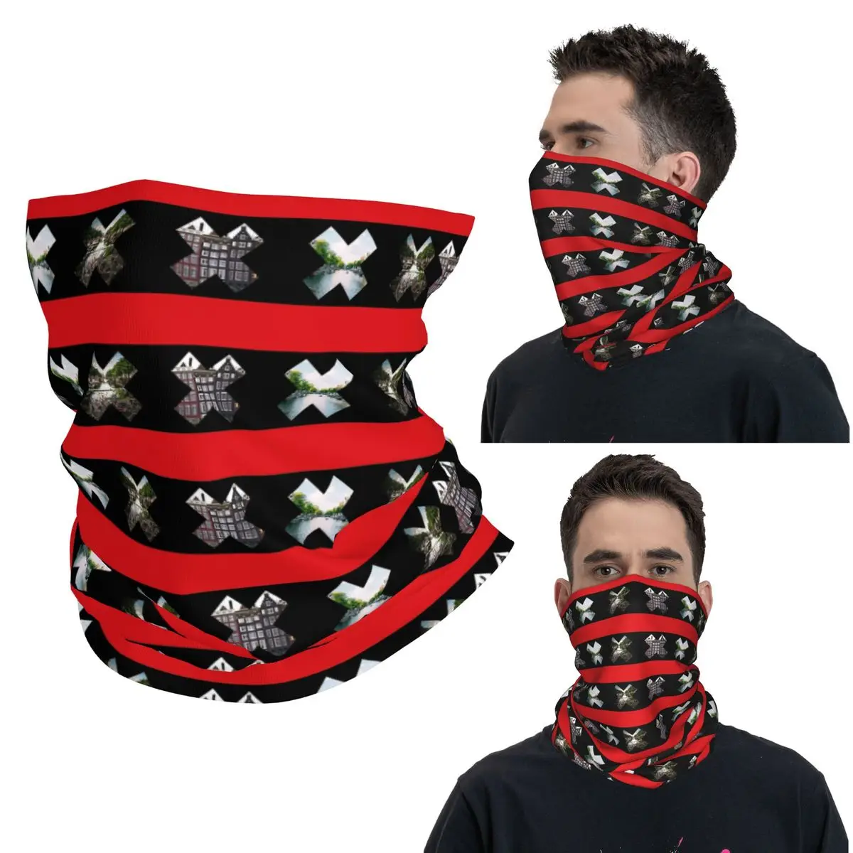 

Бандана с флагом Амстердама, волшебный шарф с принтом, многофункциональный велосипедный шарф для мужчин, женщин, взрослых