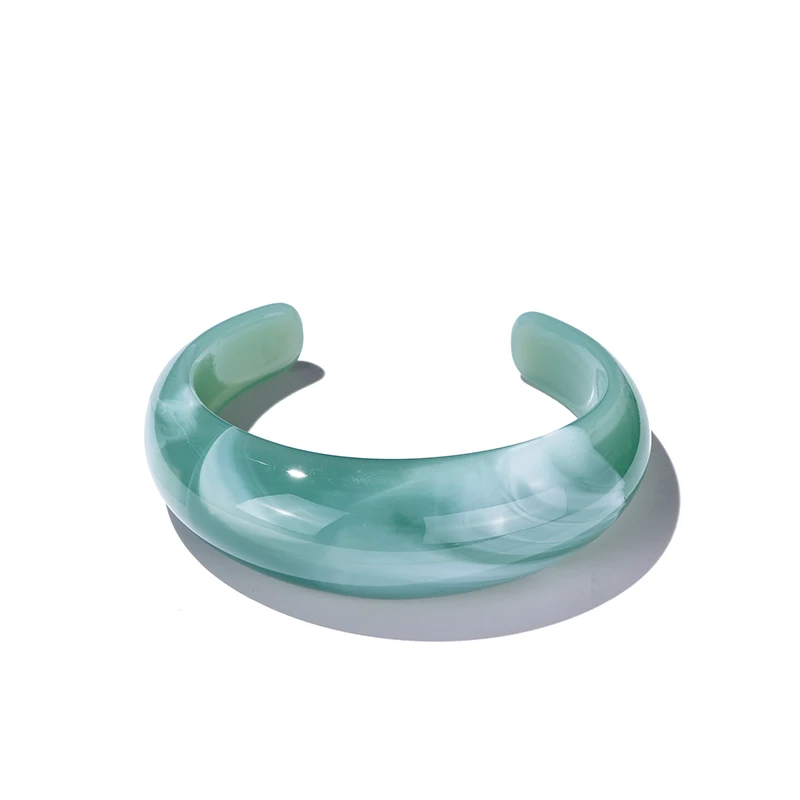 Vintage Böhmischen Harz Manschette Charme Armbänder Armreifen Für Frauen Mode Schmuck Acryl Weit Offene Handgelenk Geometrische Armreif Pulseras – Detail 27