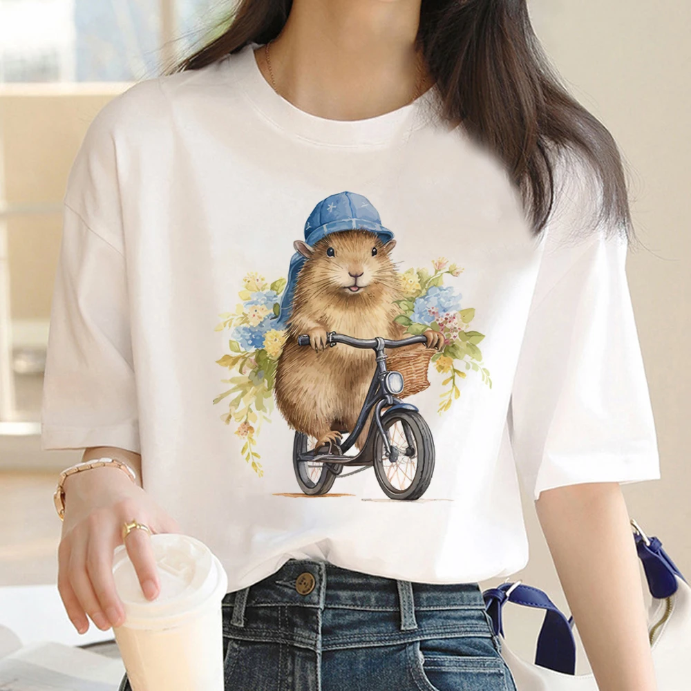 Capybara t shirt women designer t-shirts girl harajuku clothes