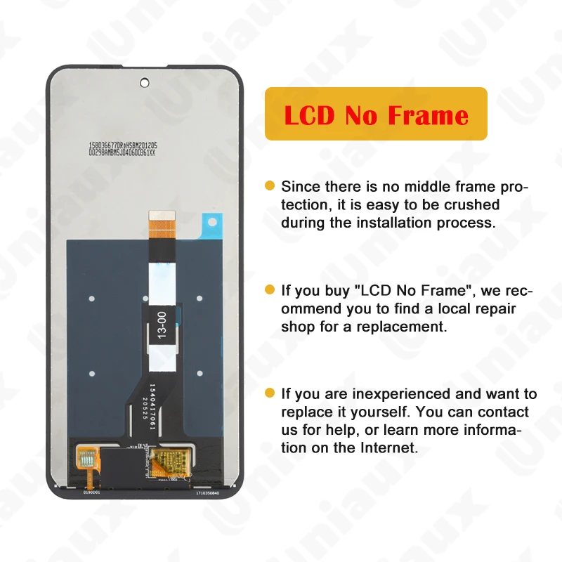 LCD Display Touch Screen Digitizer Assembly Replacement, Original for Nokia X10, X20, TA-1350, TA-1332, TA-1341, TA-1344