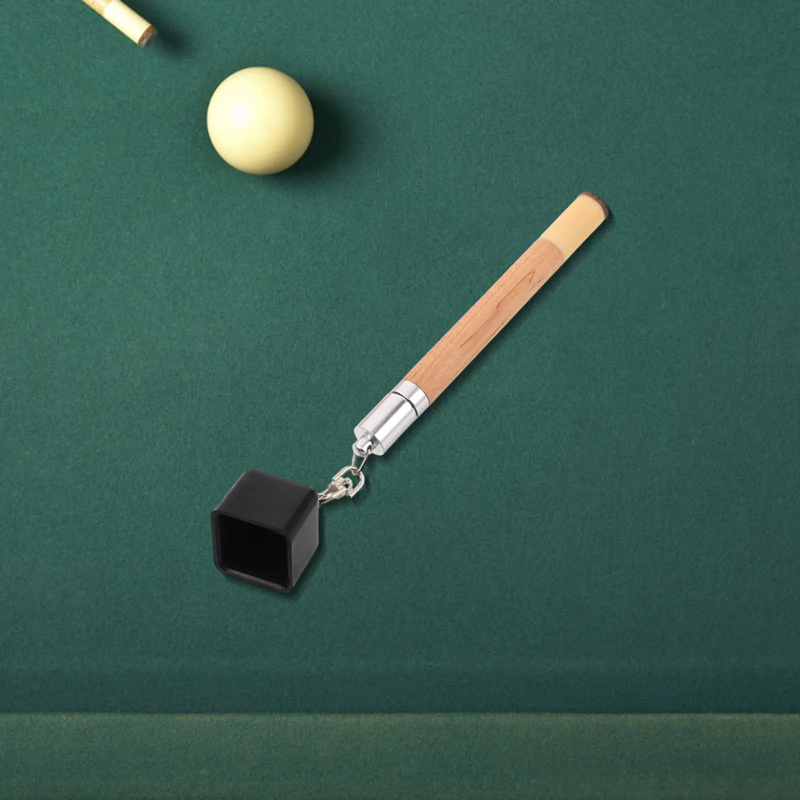 

2Pcs Wooden Billiard Chalk Holder Set with Tip Shaper Compact Design for Pool Snooker Cue Tool Chalk Storage Organizer