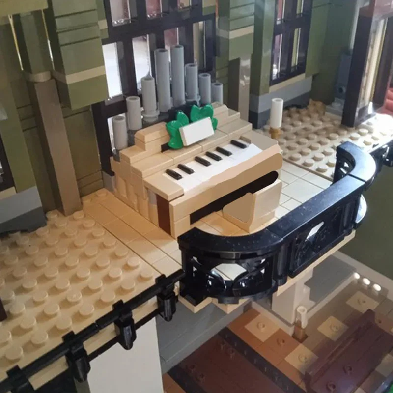 4015pcs MOC Cathedral Modular Architecture Building Blocks ชุดประกอบของเล่นเด็กเทศกาลของขวัญ