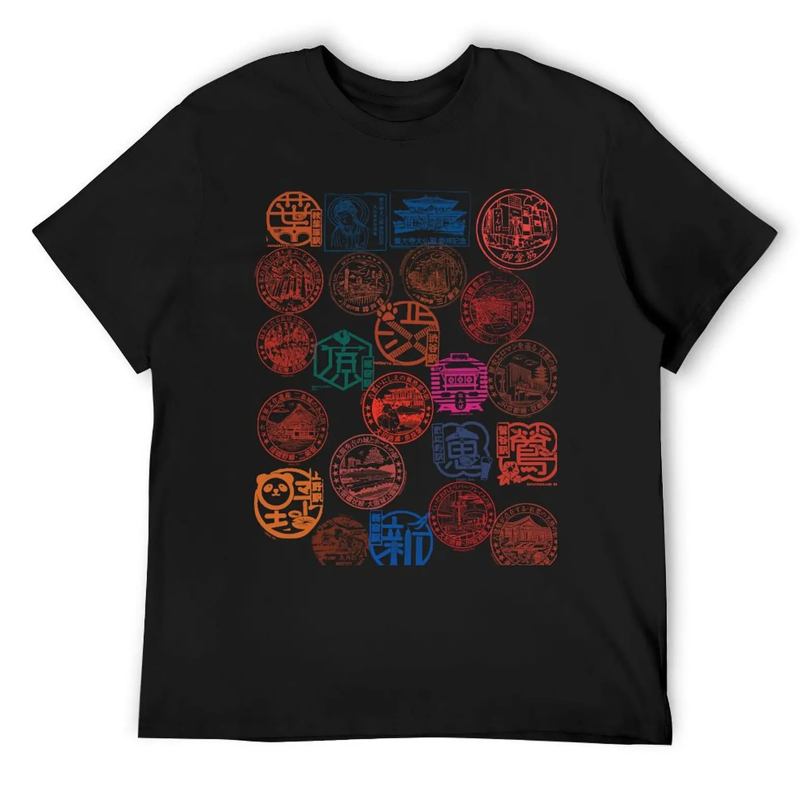 

Eki Stamps Japan collections T-Shirt anime anime t shirts custom shirt plus sizes mens graphic t-shirts hip hop