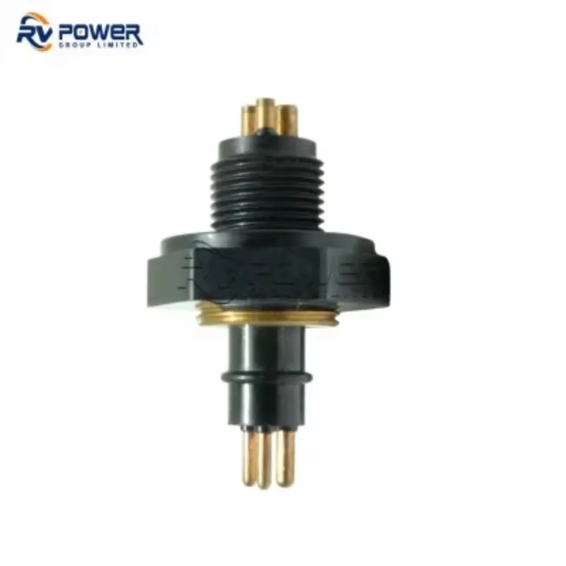 Rubber Molded Bulkhead Connector - 3 Pin Male XSG-3-BCL