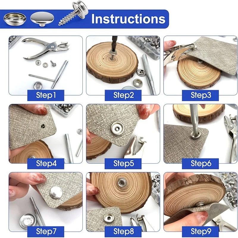 270/240 sztuk ze stali nierdze – Snap Fastener Set recenzja i cena