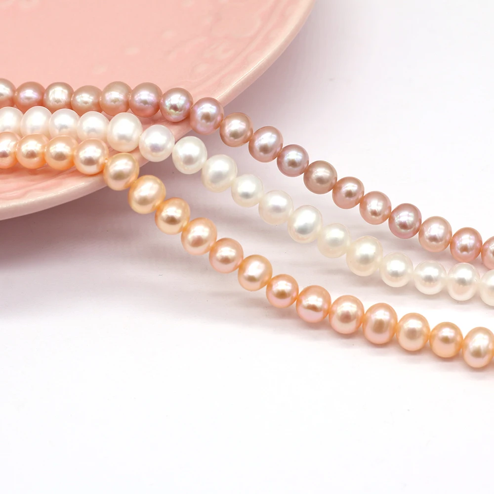 Wholesale AAA 100% Natural Round Shape Freshwater Pearl Beads For Jewelry Making DIY Bracelet Necklace Accessories 5-5.5mm