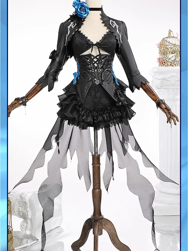 ملابس أنمي كوسبلاي من Irelia H ، أسود روك مطلق النار ، بيكيني جلدي ، شورت مثير ، يومي