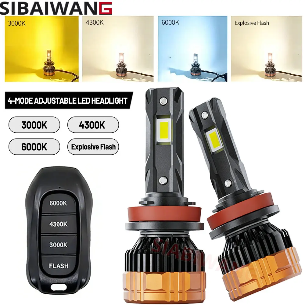 H7 H4 LED Car Headlight Bulb Canbus No Error H1 H11 Led 9005 9006 9012 HB3 HB4 9012 Car Headlight Auto Fog Lamp Bulbs 12V 24V