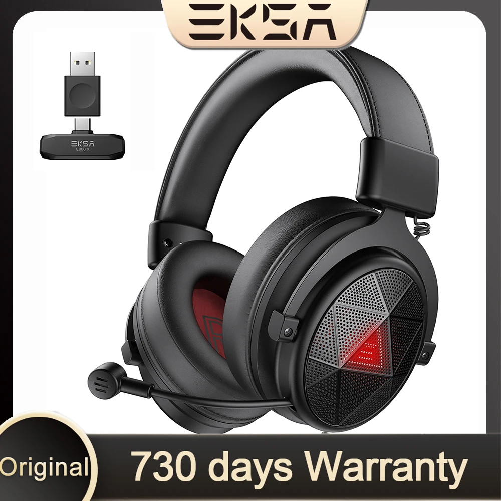 

EKSA E900X 5.8G 3Gaming Wireless Headphone With Retractable Noise Cancelling Mic 7.1 Surround For PC PS4 PS5 Phone Switch Xbox