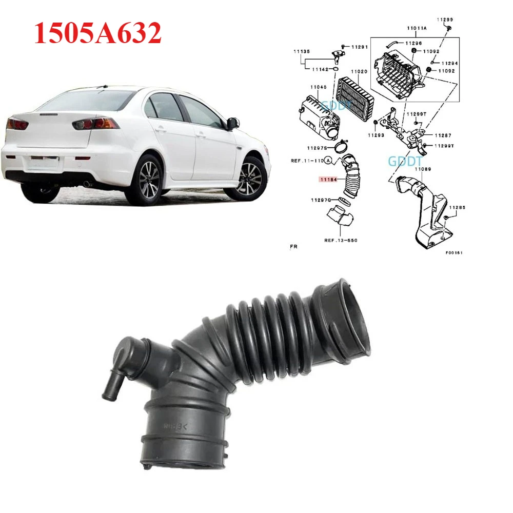 

1 Piece 2.0L Air Cleaner To Throttle Body Duct for Lancer CX CY Fresh Air Hose for ASX GA Air Cleaner Pipe Accessories 1505A632