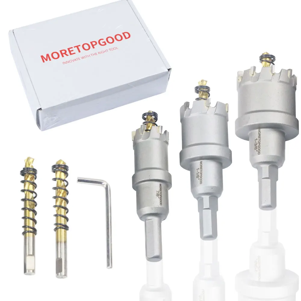 

5 шт. TCT комплект кольцевых пил с наконечником из карбида вольфрама для сверхмощного твердого металла, нержавеющей стали, железа, алюминиевого сплава, латуни, меди