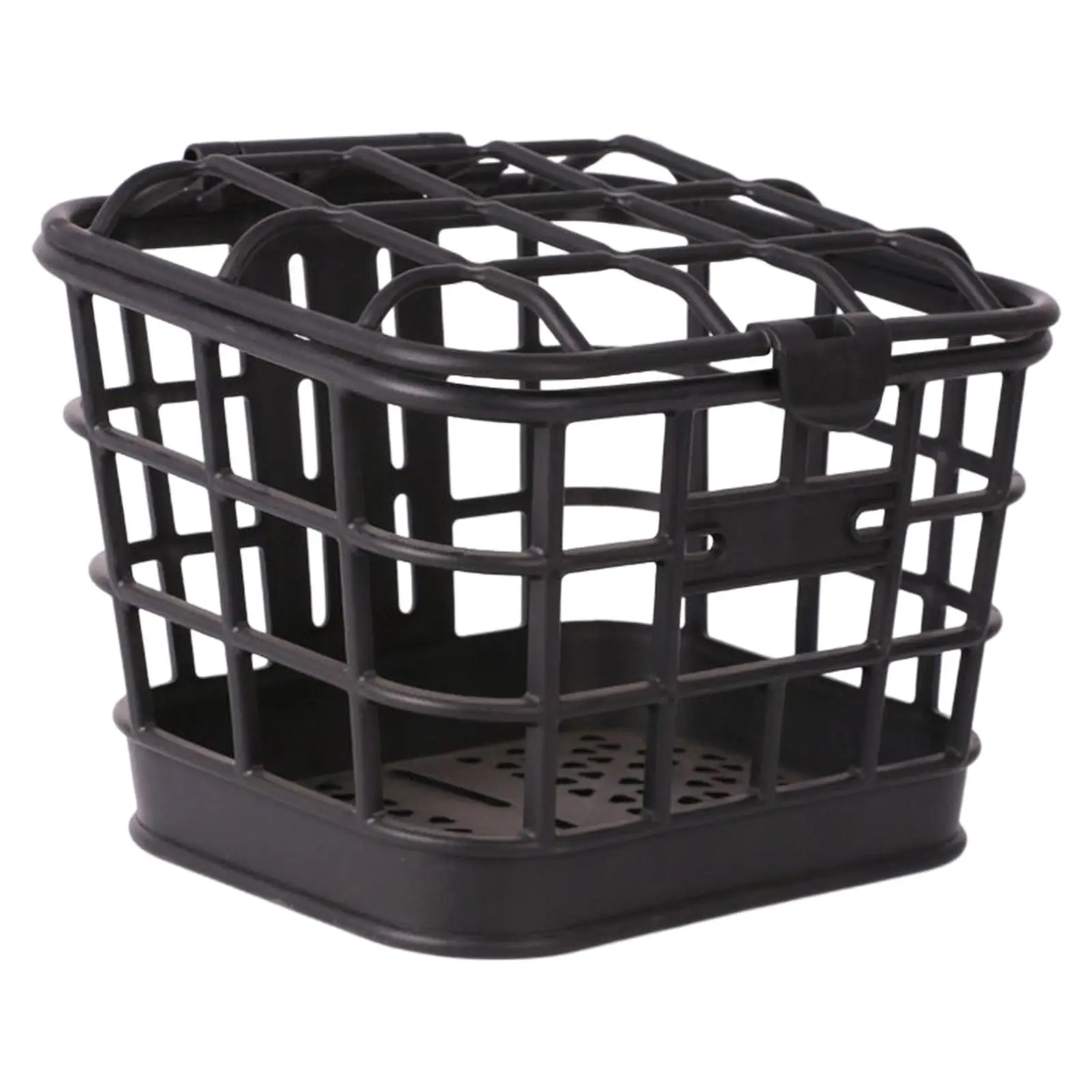 Front Basket Sundries Container Detchable Black Handlebar Mount Baskets with