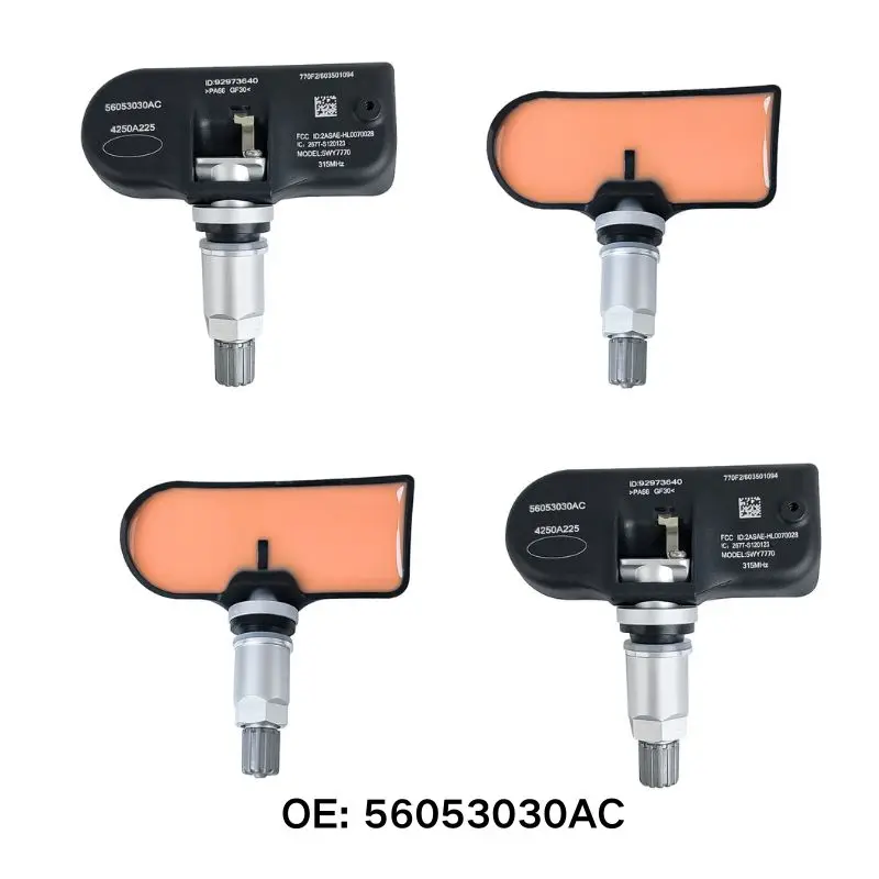 

56053030AC Tire Pressure Sensor For Dodge Charger Nitro 2007 2008 Chrysler Crossfire Jeep Grand Cherokee 315MHz TPMS 56053030AB