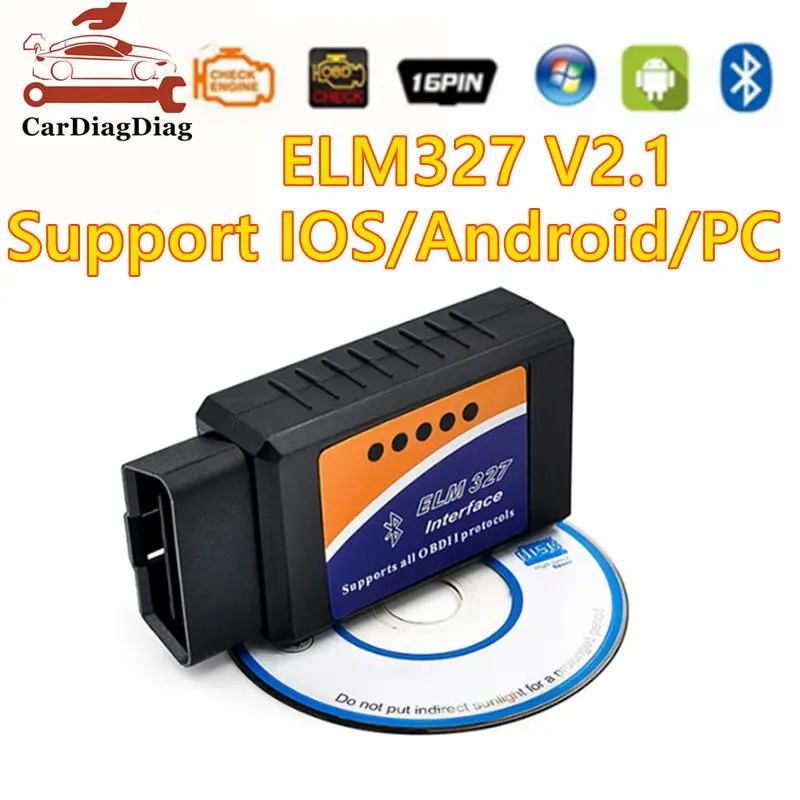 

ELM327 Bluetooth V2.1 OBD2 сканер автомобильный диагностический инструмент для Android/IOS/PC считыватель кодов автомобильный детектор неисправностей