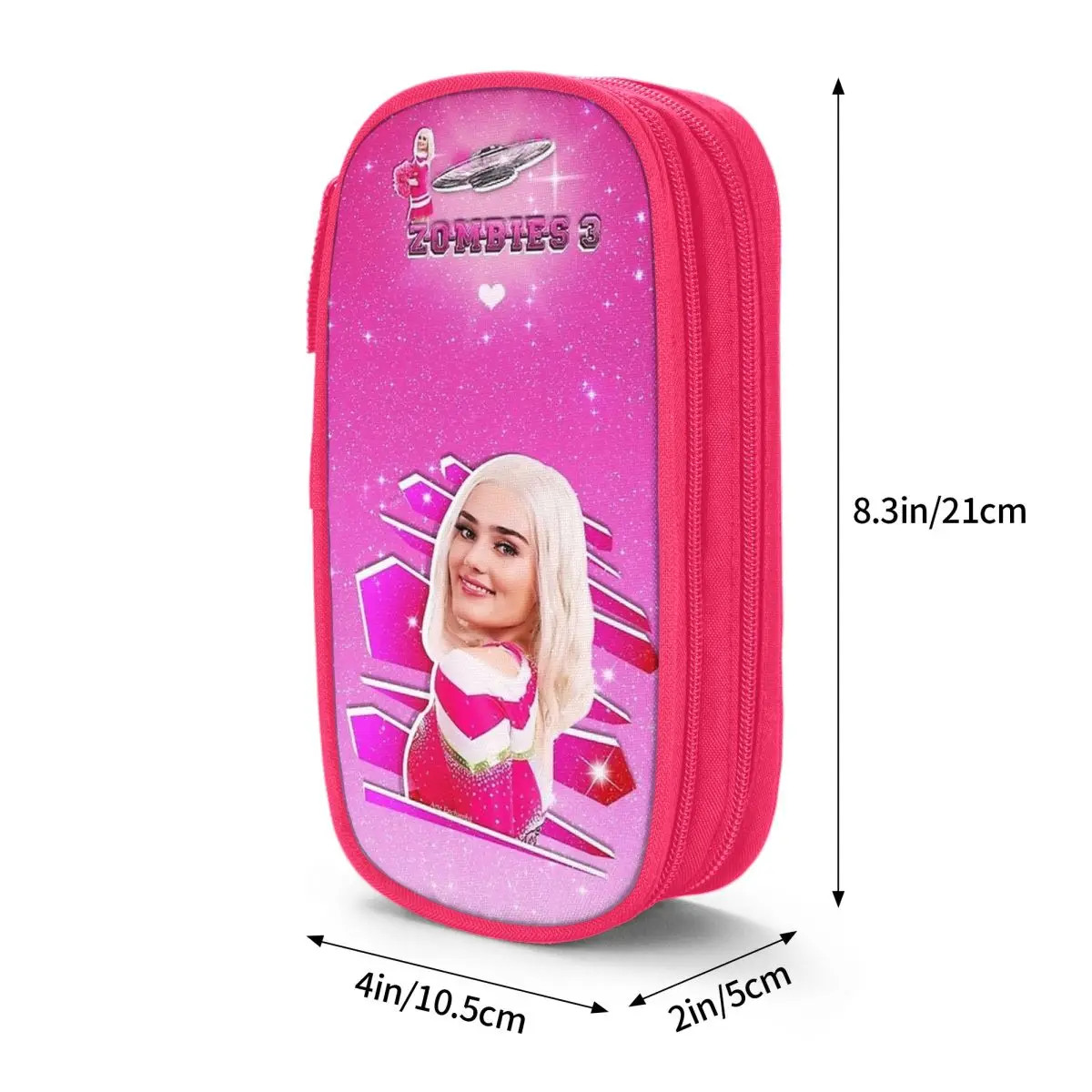 Zombies 3 Addison Super Pink Girl Glitter Astuccio Portapenne Borse Ragazza Ragazzo Grande portaoggetti Studenti Regali scolastici Astuccio