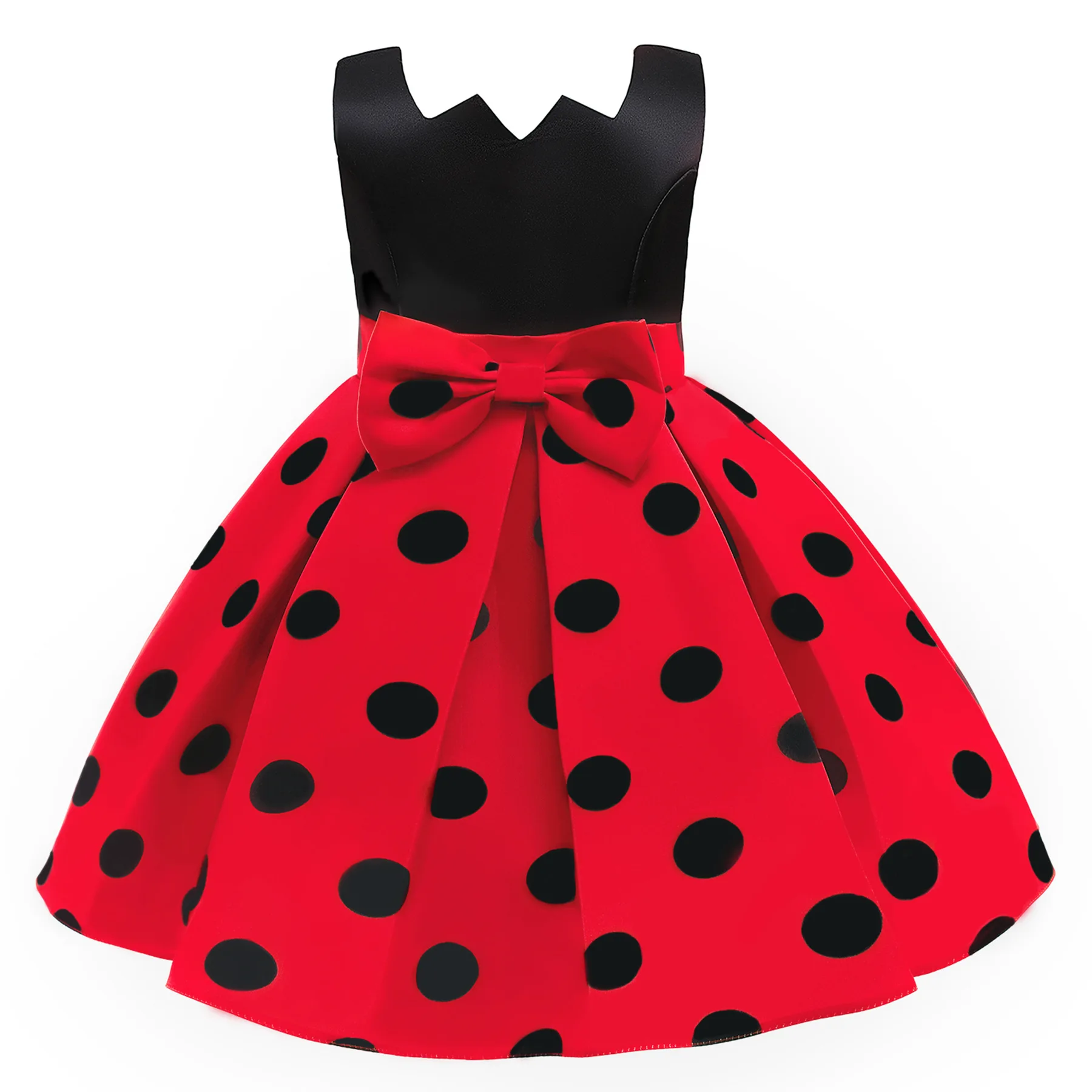 New Fancy Polka Dot Dresses for Girls, Carnival Costumes, Cosplay Clothes, Birthday Party, Evening Occasions, Halloween, Baby