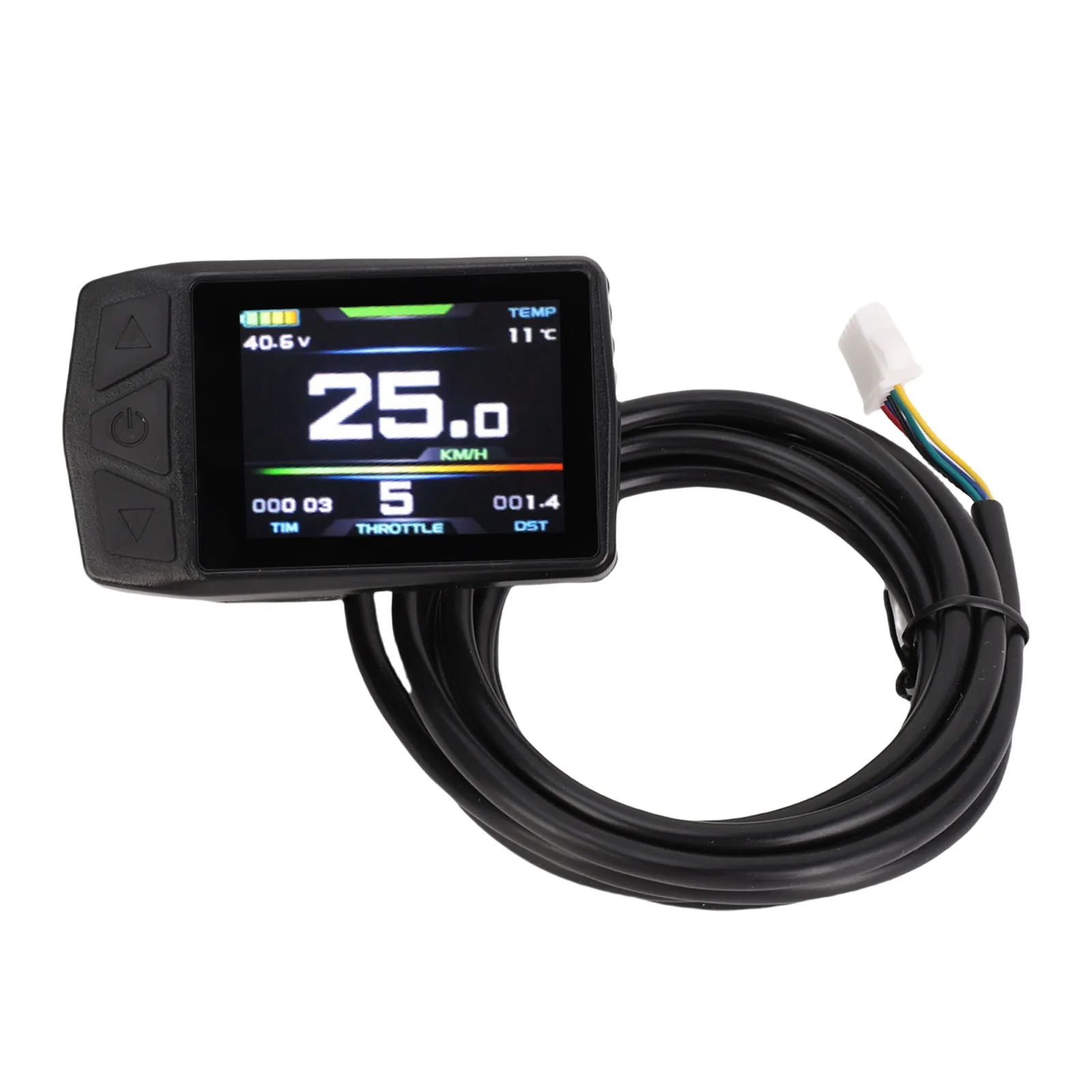 

Цветной дисплей электрического велосипеда 24 В 36 В 48 В электрический скутер цветная панель дисплея SM разъем прочный для нескольких электрических велосипедов