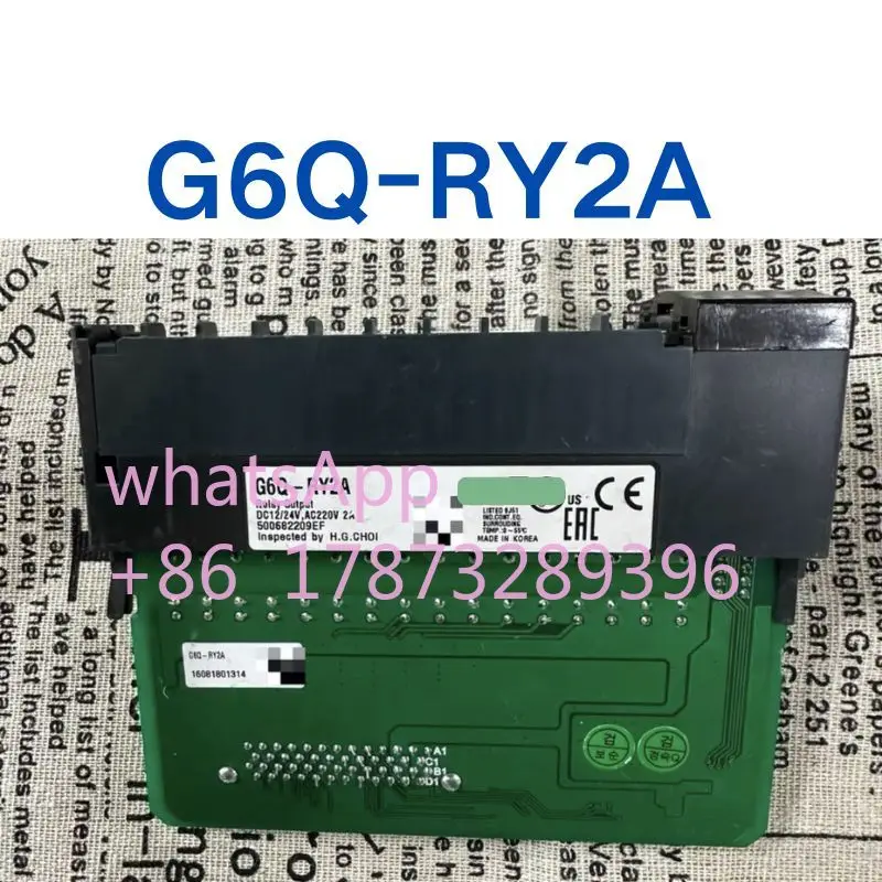 

Used PLC module G6Q-RY2A tested OK and shipped quickly