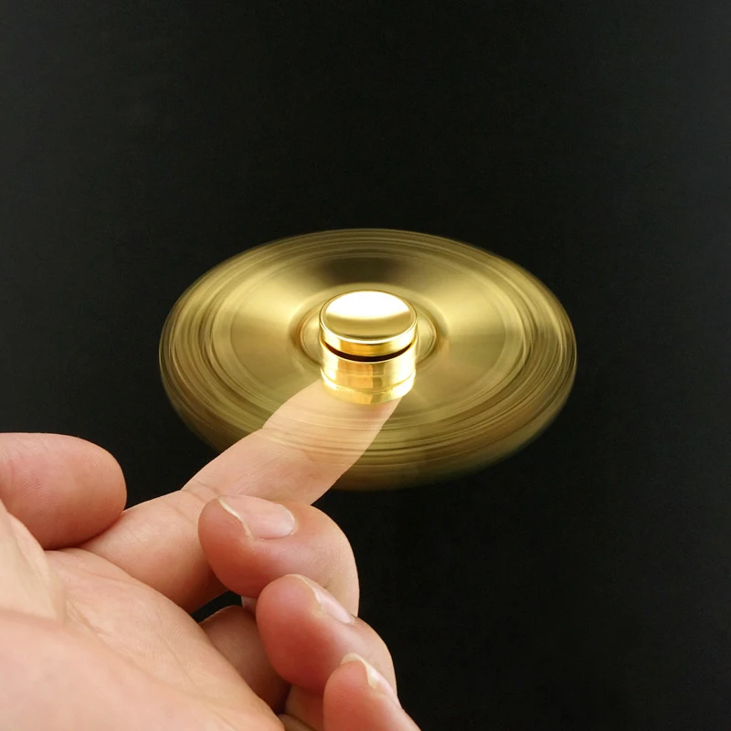 دوار جيروسكوب معدني بأطراف الأصابع، دوار مكرنك يدوي صامت، جيروسكوب ببصمة الإصبع مضاد للقلق لعبة الكبار للأطفال #3