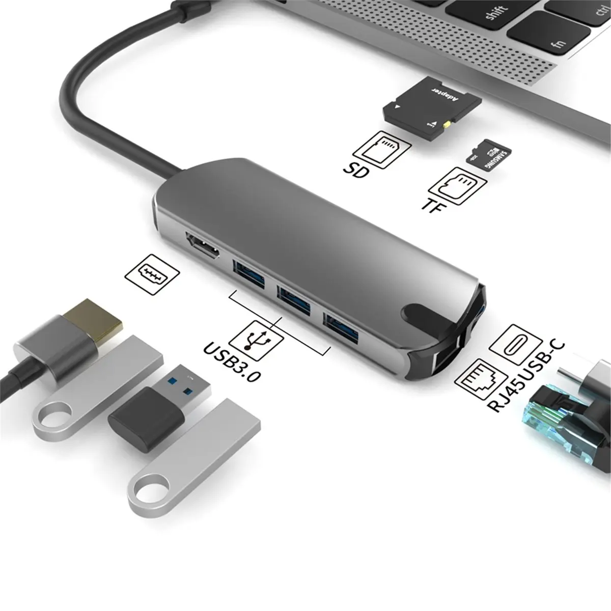 USB C HUB Type C to -Compatible USB 3.0 Adapter USB HUB Dock for Dex Pro Air PRO M1 M2 Type C Hub