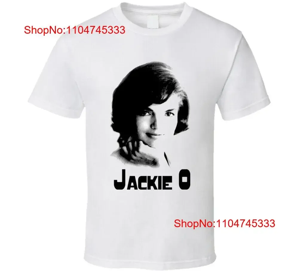 Jackie onassis t camisa vintage lavado ligeiramente streetwear respirável esticado topo para uso diário homme macio elegante