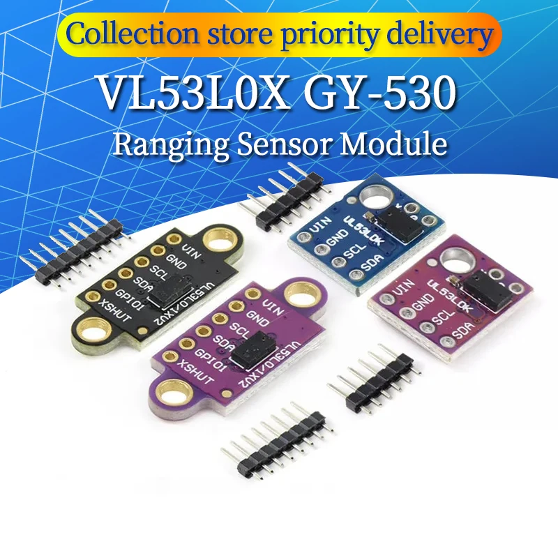 VL53L0X Time-of-Flight (ToF) Laser Ranging Sensor Breakout 940nm GY-VL53L0XV2 Laser Distance