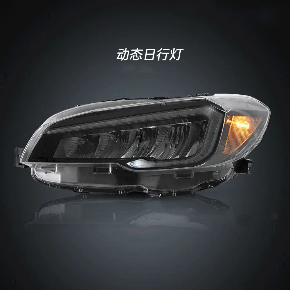 Car Headlight Assembly Streamer Turn Signal Indicator For Subaru WRX 2015-2017 DRL Daytime Running Light LED Head Lamp