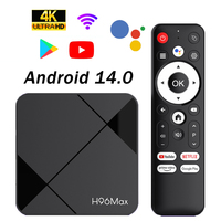 2025 New Set Top Box TV H96 MAX Android 14.0 RK3518 4K Wifi6 BT5.4 Google Assistant YouTube Voice Android Smart TV Box