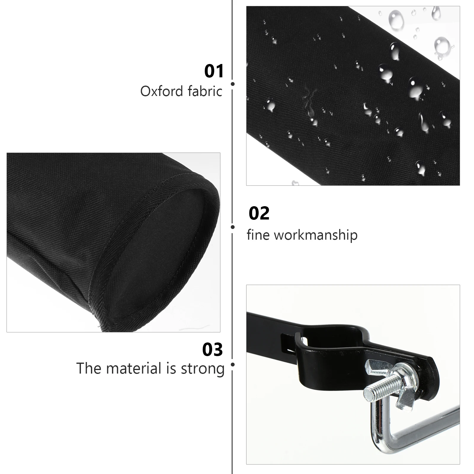 

Drumstick Bag Cylindrical Container Metal Clamp Oxford Cloth Portable Drum Accessories Storage Pouch Large Capacity