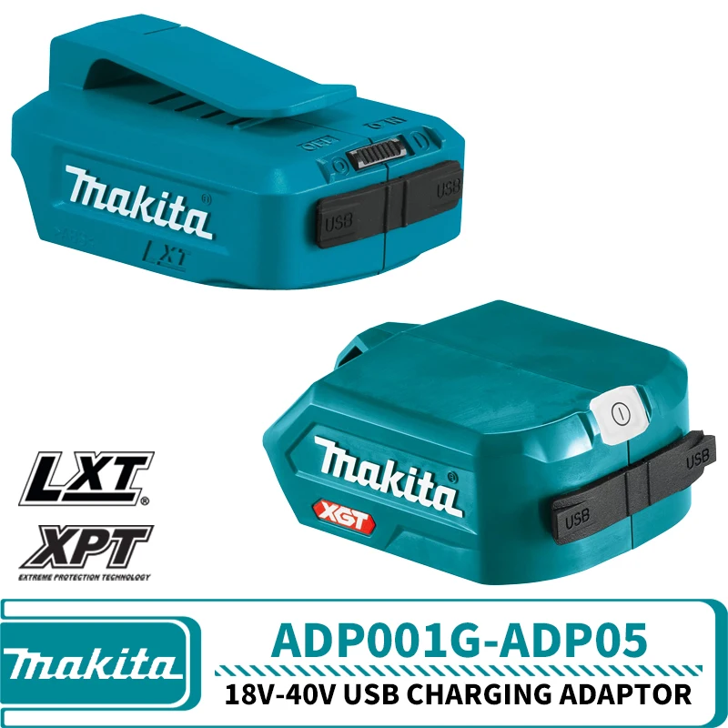 Makita ADP001G XGT 40V Battery Charger Adaptor ADP05 18V USB Charging Adaptor Power Tool Accessories