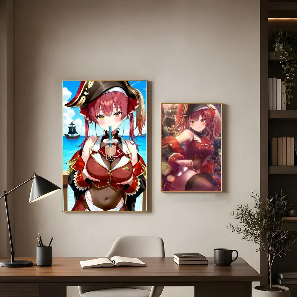 Virtual idol Houshou Marine Poster Modern Interior Wall Decor & Trendy Home Highlights