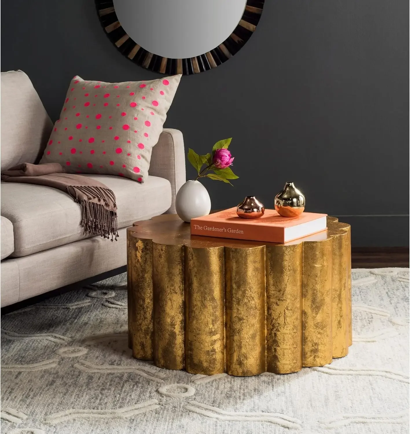 Safavieh Home Collection Miriam Gold Coffee Table