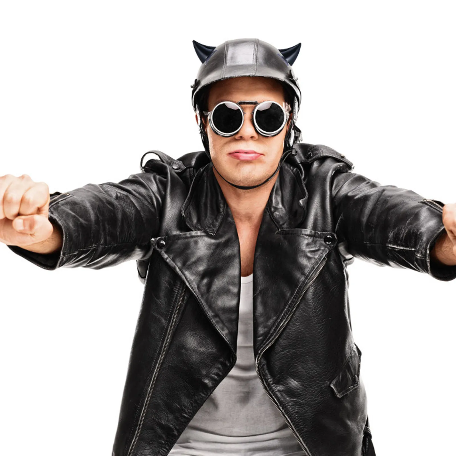 

6Pcs Horn Ornaments Suction Cup Mount for Adult Motorcycle Bike Scooter Snowboard Helmets Plastic Decor