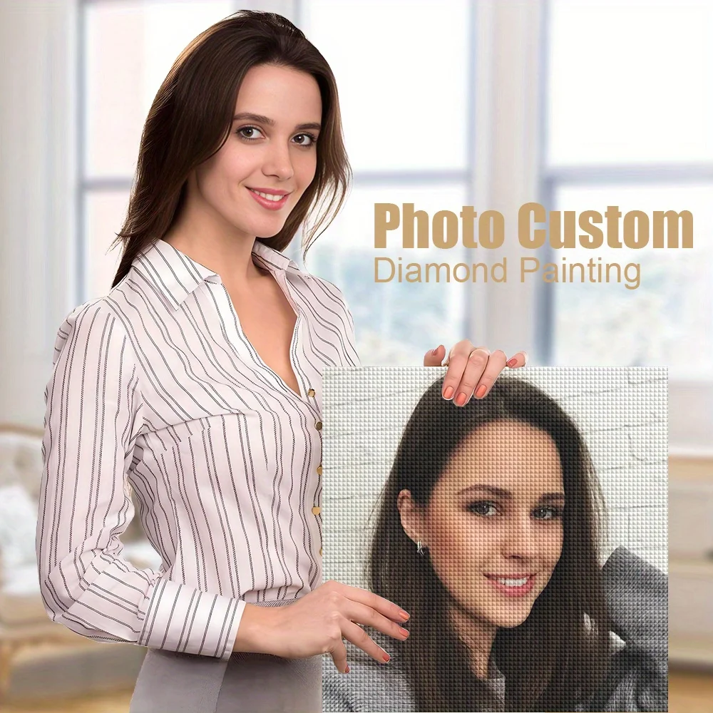 Evershine Neuankömmling Foto Benutzerdefinierte Diamantmalerei Geeignet für Anfänger Diamantstickerei Eigenes Fotomosaik Handgemacht Hobby
