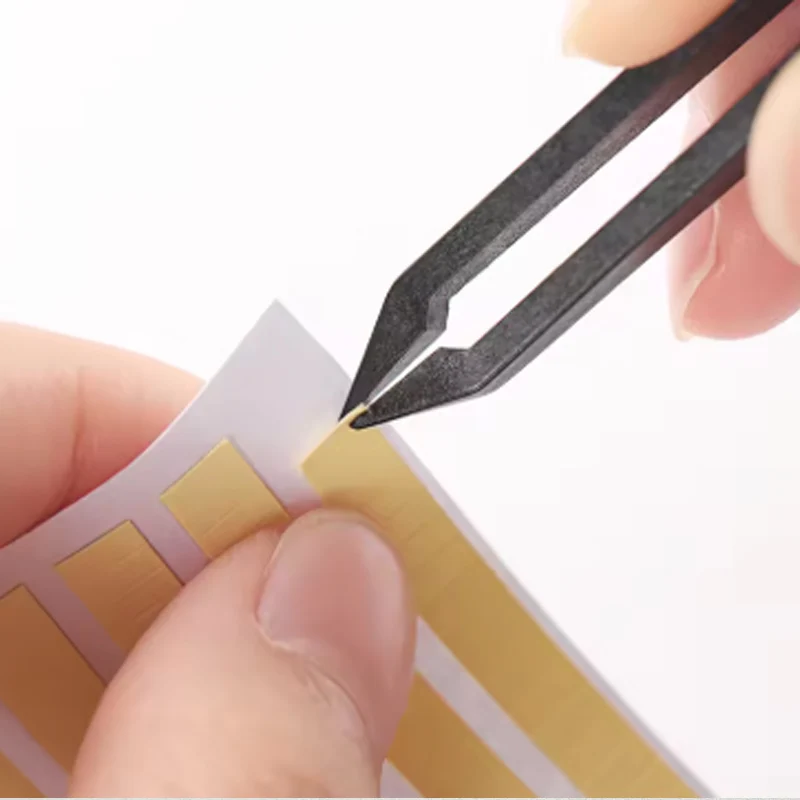 2/5 Blatt Zifferblatt-Aufkleber, doppelseitige Uhrmacher-Klebepunkte, stark haftend, für die Uhrenreparatur, Zifferblatt-Reparatur-Pad, langlebig klebend – Detail 4