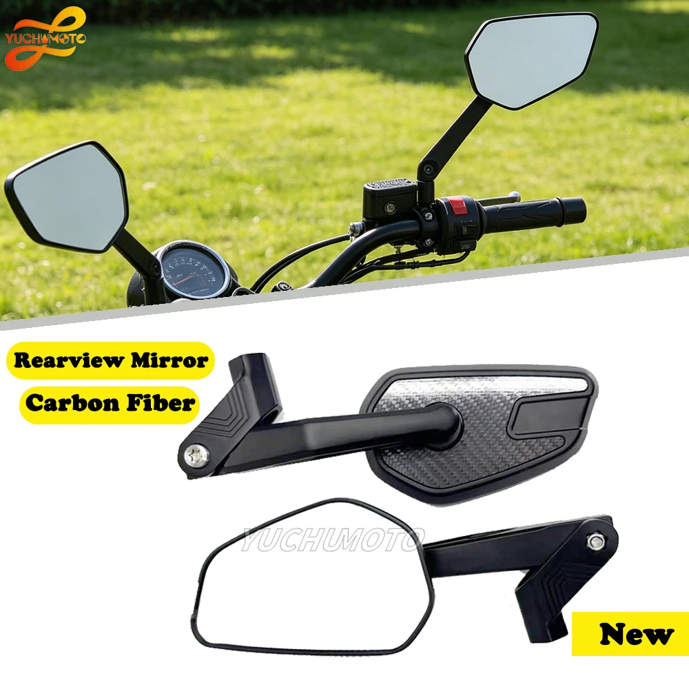 Carbon Fiber For RW 750 Road Warrior RS 1200 Westwind Motorcycle Accessories 8mm 10mm Universal Adjustable Rearview Mirrors