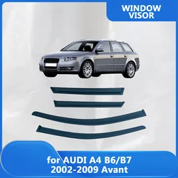 Window Visor for AUDI A4 B6 B7 8E 8H Avant 2002 2003 2004 2005 2006 2007 2008 2009 Weathershied Wind Deflectors Rain Guards