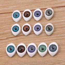 20pcs 2 Sizes Resin Beads Flat Round Devil-Eye Loose Spacer For DIY Jewelry Making Charms Bracelet Phone Chian
