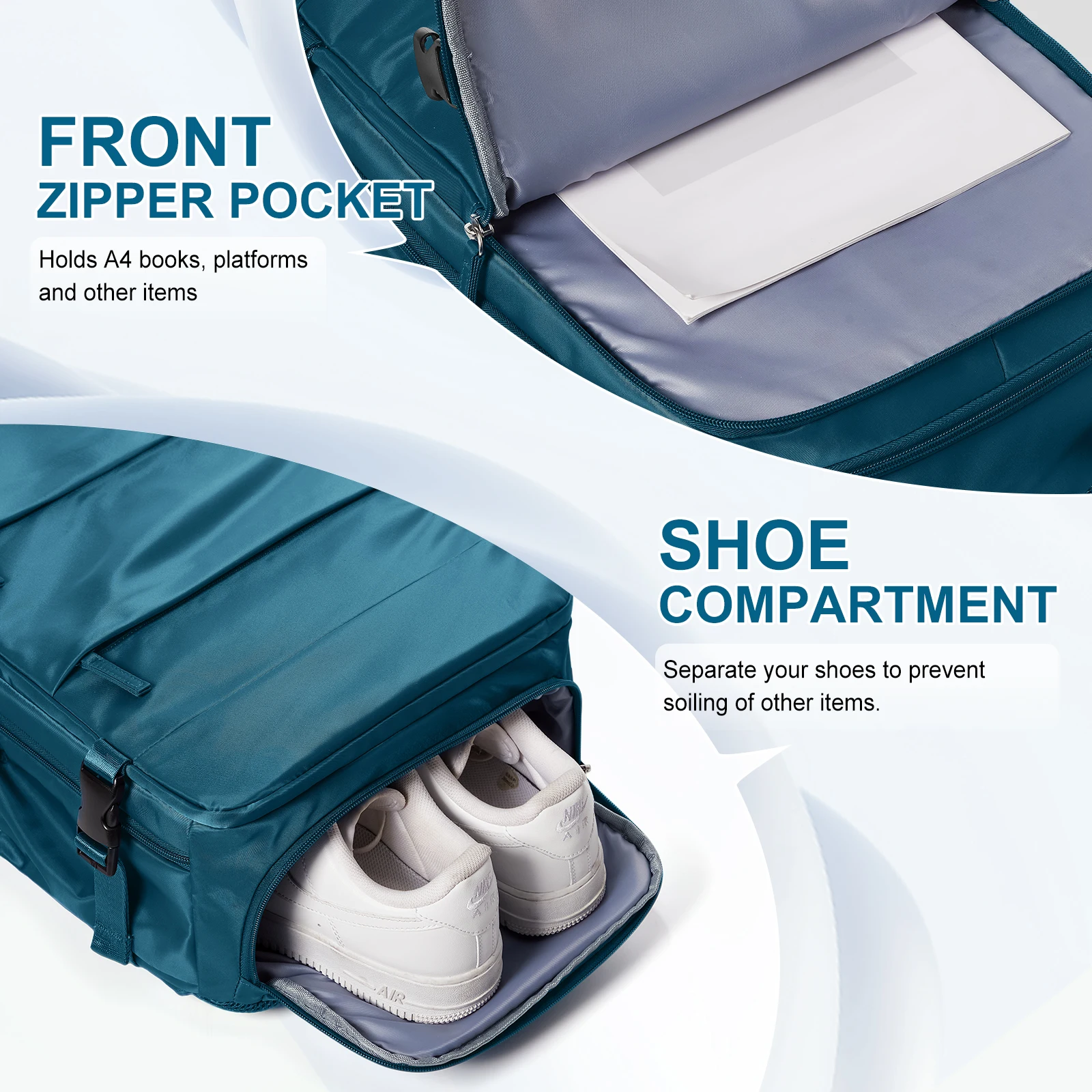 Reiserucksack für Damen, Handgepäck-Rucksack, TSA-Laptop-Rucksack, Flugzulassung, College-Krankenschwester-Tasche, lässiger Tagesrucksack für den Wochenende – Detail 10