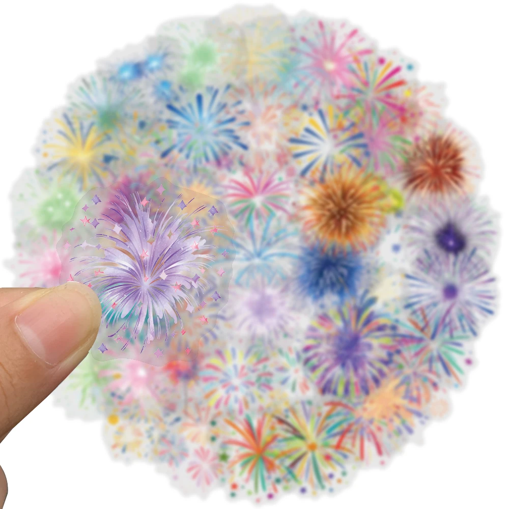 50 pezzi adesivi romantici fuochi d'artificio petardo decalcomanie per adulti coppie album di album biglietto di auguri confezione regalo bagagli per laptop