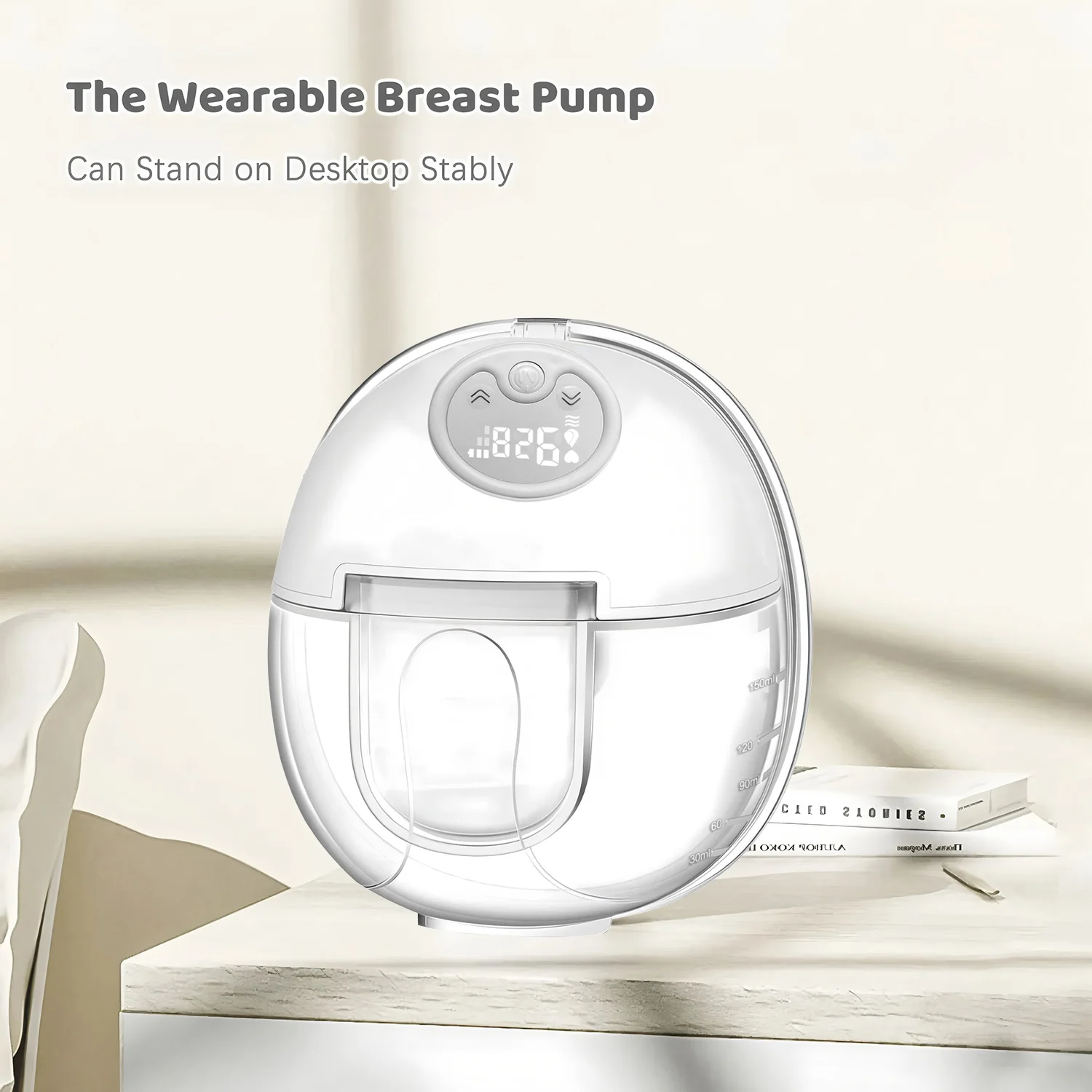 Wearable Electric Breast Pump 3 Modes 9 Suction Levels Silent Leak-Proof Hands Free Breast Pumps Breastfeeding