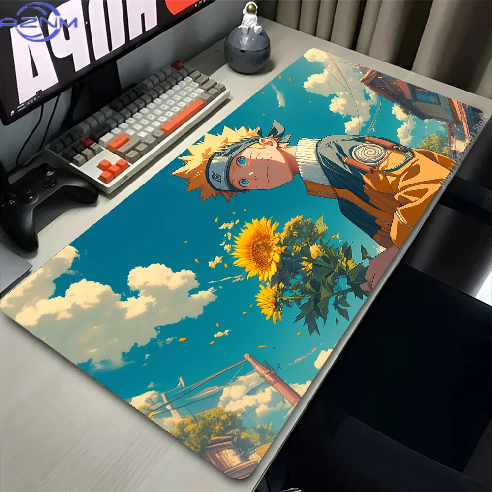 Mouse Pad Naruto Uzumaki Anime Gaming Accessories Varmilo Keyboard Desk Mat Gabinete Gamer Carpet Mousepad Pc Mouse Mats