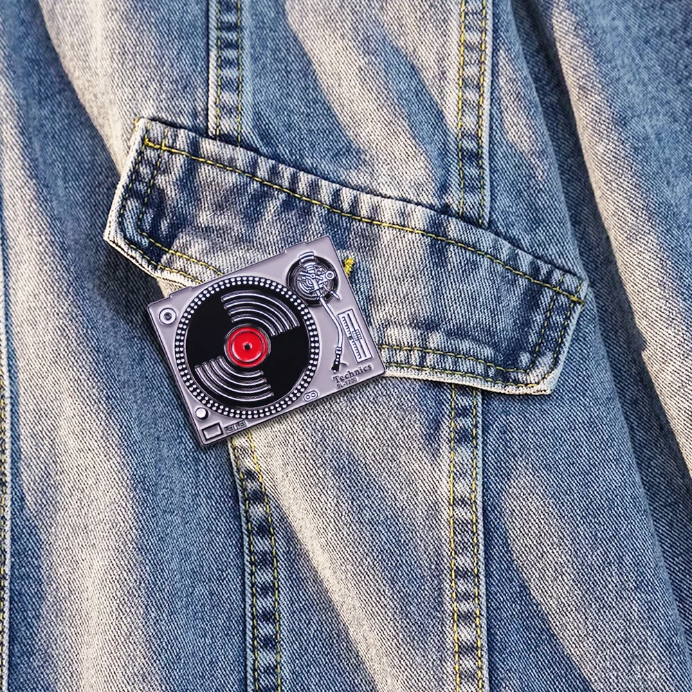 Audio tape recorder Vintage Gifts Vinyl Records Technics Enamel Pin