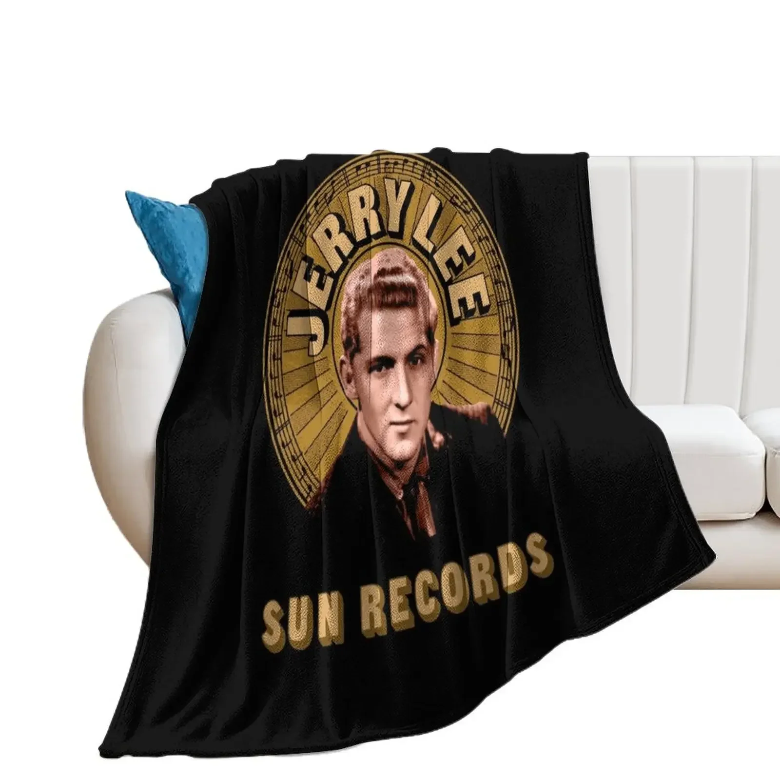 Jerry Lee Lewis Throw Blanket Plush Comforter Nap Blankets