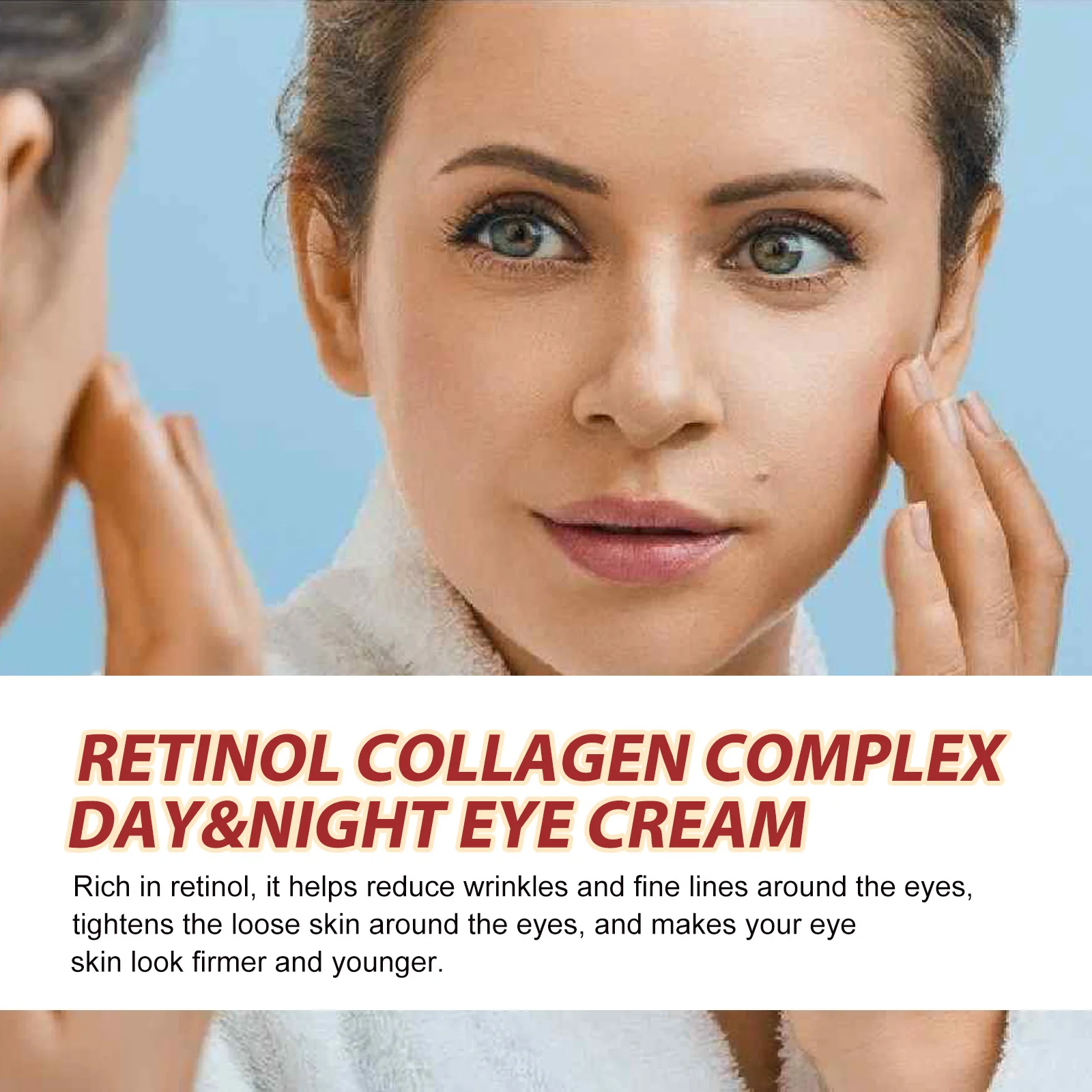 Crema de ojos con Retinol, suero para contorno de ojos, ojeras, antiedad, antiarrugas, Lifting de ojos, blanqueamiento, hidratante, Cosméticos