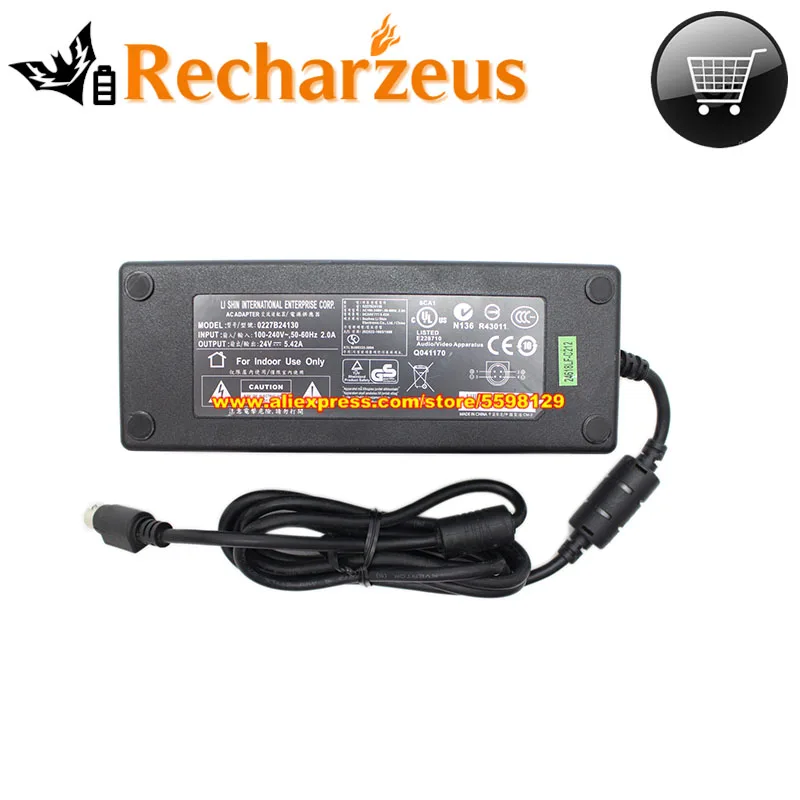 Genuine 24V 5.42A LCD2335WXM 0027B24130 9NA1201514 AD120ACA-D12 AC Adapter LI SHIN Power Supply Charger For SIEMENS VAS 5051B