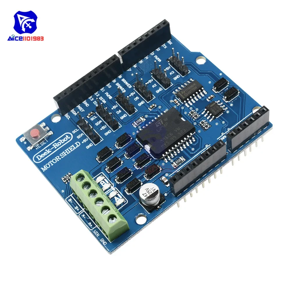 diymore L298P L298  DC Motor Driver Board for Arduino  R3  H-Bridge 2 Way Relay 5V 12V