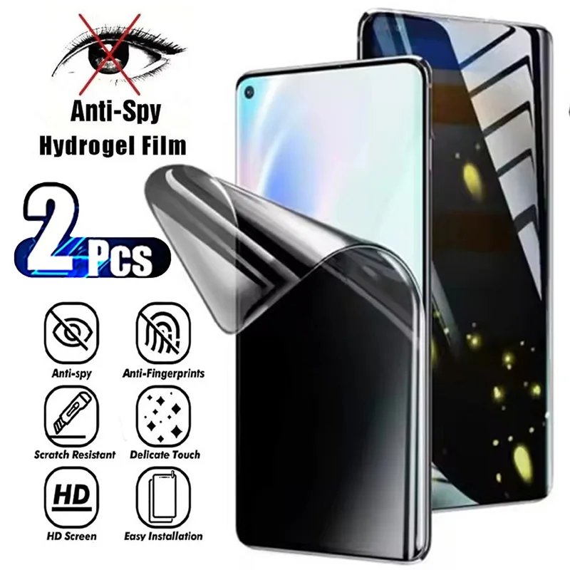 2 pçs anti espião privacidade hidrogel para motorola moto g power stylus 5g 2023 e13 g13 g14 g23 g34 g53 g53y g53j protetor de tela flim