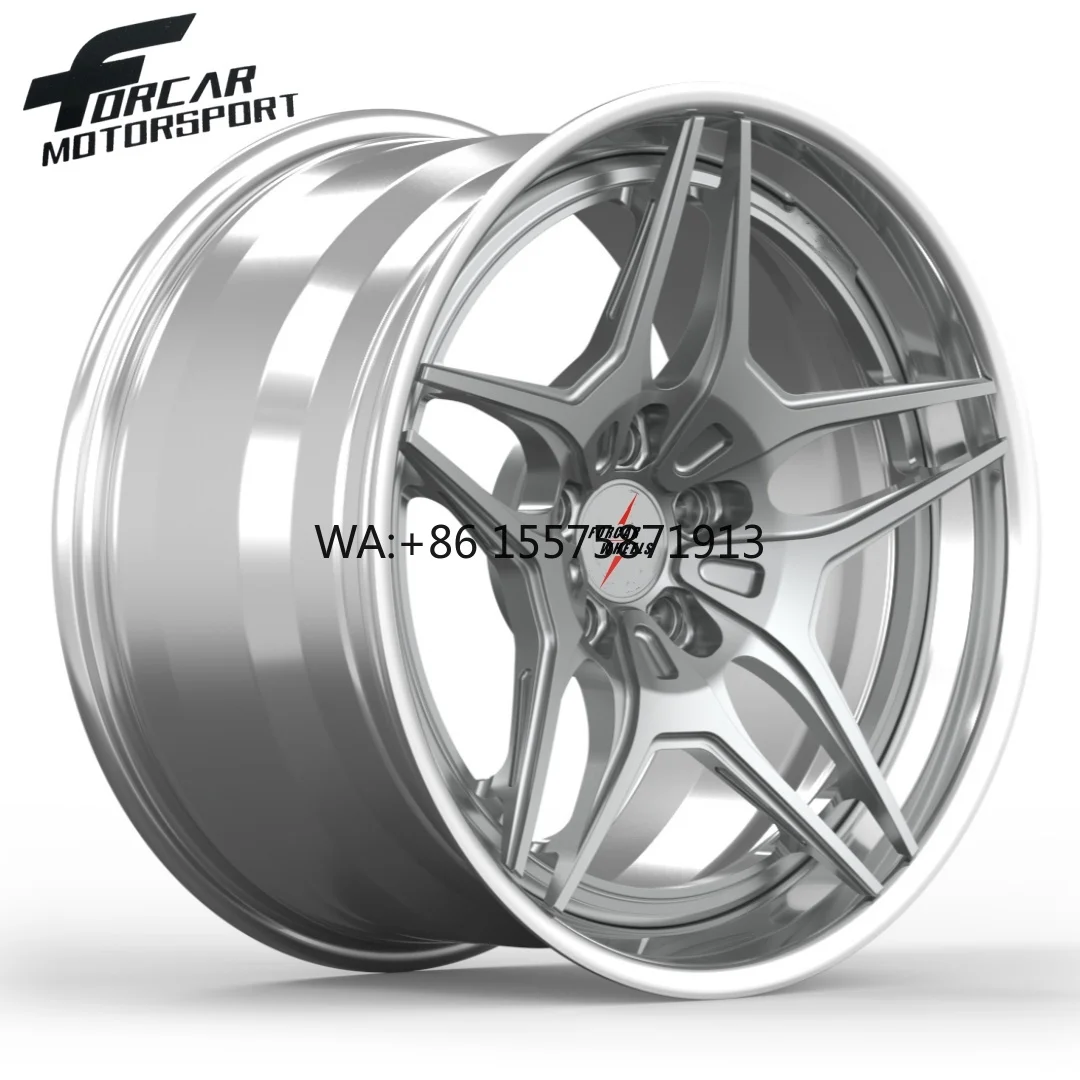 

Новые кованые двухсоставные высокотехнологичные диски Forcar Motorsport из алюминия T6061 для легковых автомобилей с повышенной производительностью