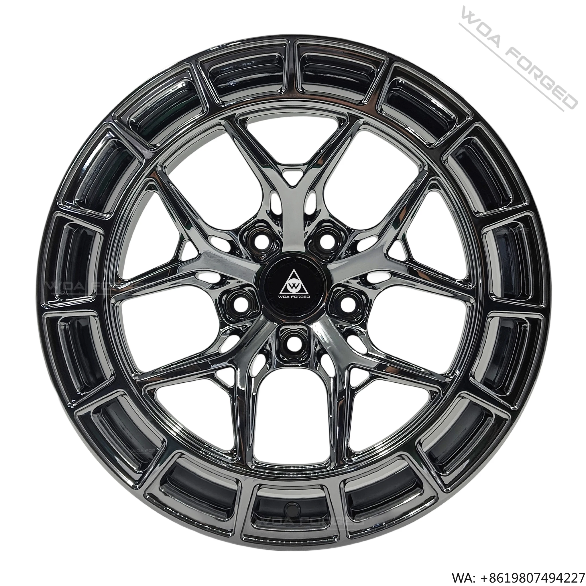 

High Quality Monoblock Forged Car Wheels Full Chrome Retro Spoke 19 Inch 5x139.7 5x127 Alloy Rims for Jeep Wrangler